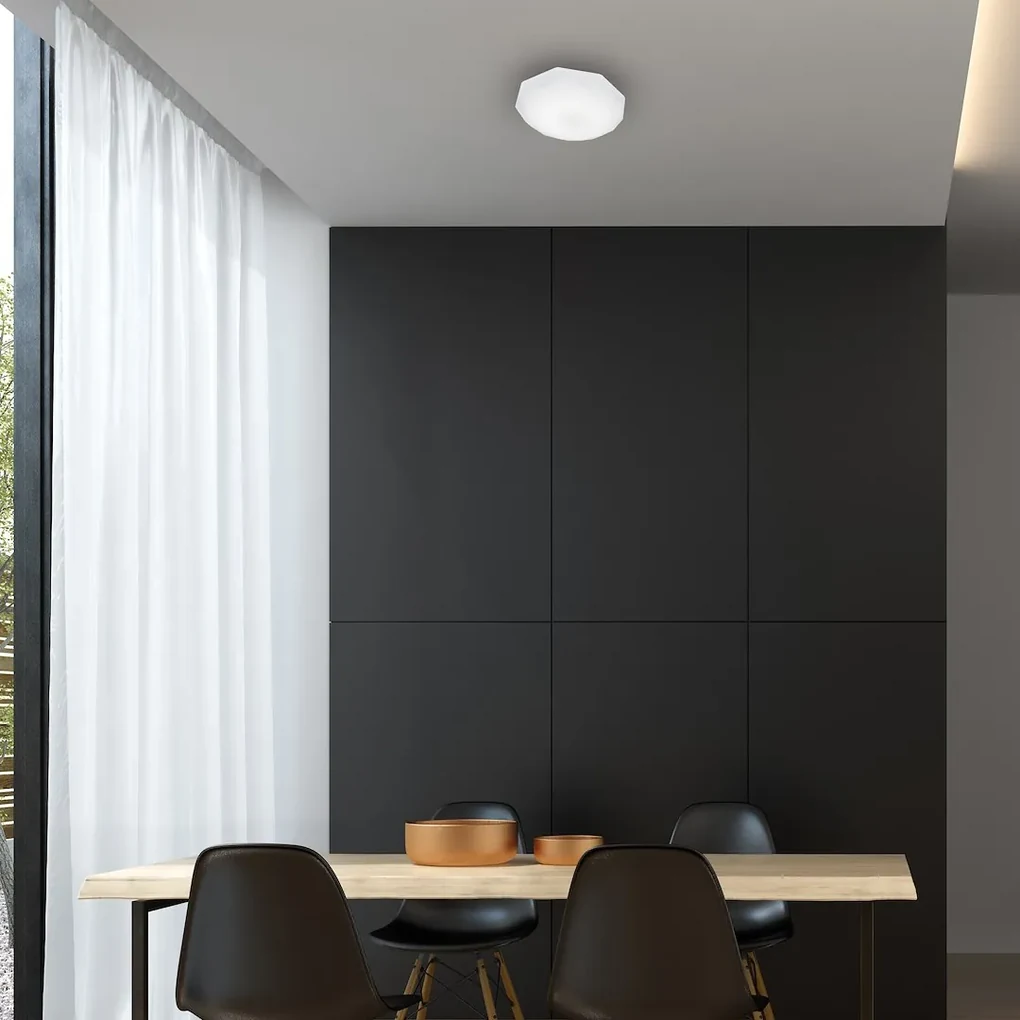 Stropné LED svietidlo Hex, 1x LED 12w, 4000k, (fi 29 cm), w