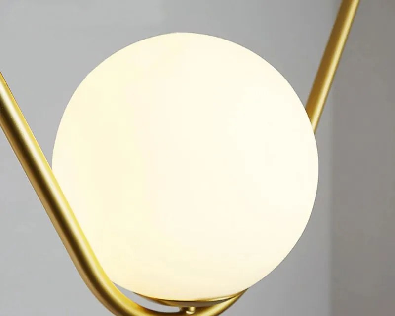 Toolight - Stropné kovové svietidlo, biela-zlatá, OSW-08321