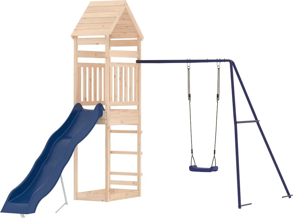 vidaXL Vonkajšia súprava na hranie masívna borovica