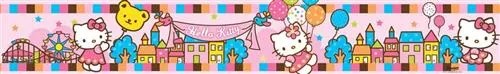 Samolepiaca bordúra, rozmer 5 m x 10,6 cm, Hello Kitty, IMPOL TRADE BDHK-5-068-10