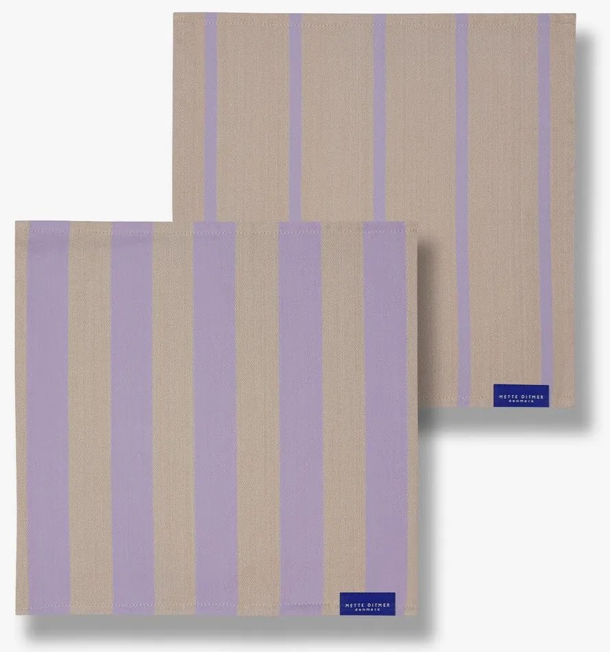 Textilné obrúsky v súprave 2 ks Stripes – Mette Ditmer Denmark