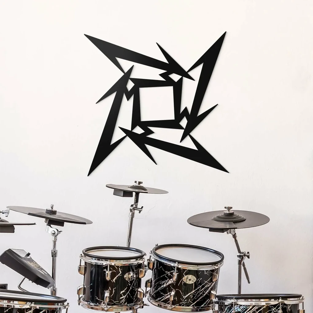 DUBLEZ | Drevený symbol - Metallica Ninja Star