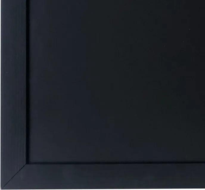 Toptabule.sk TBNMBR-1 Čierna tabuľa na magnetky v drevenom čiernom ráme 120x90cm