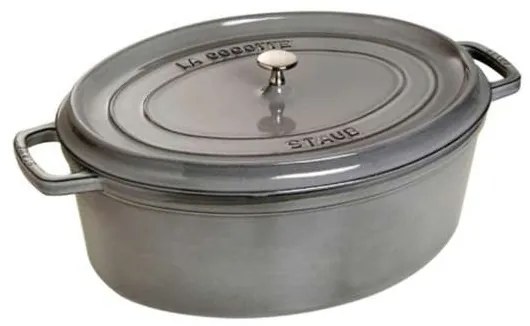 STAUB Oválny hrniec 31 cm , grafitovo sivý