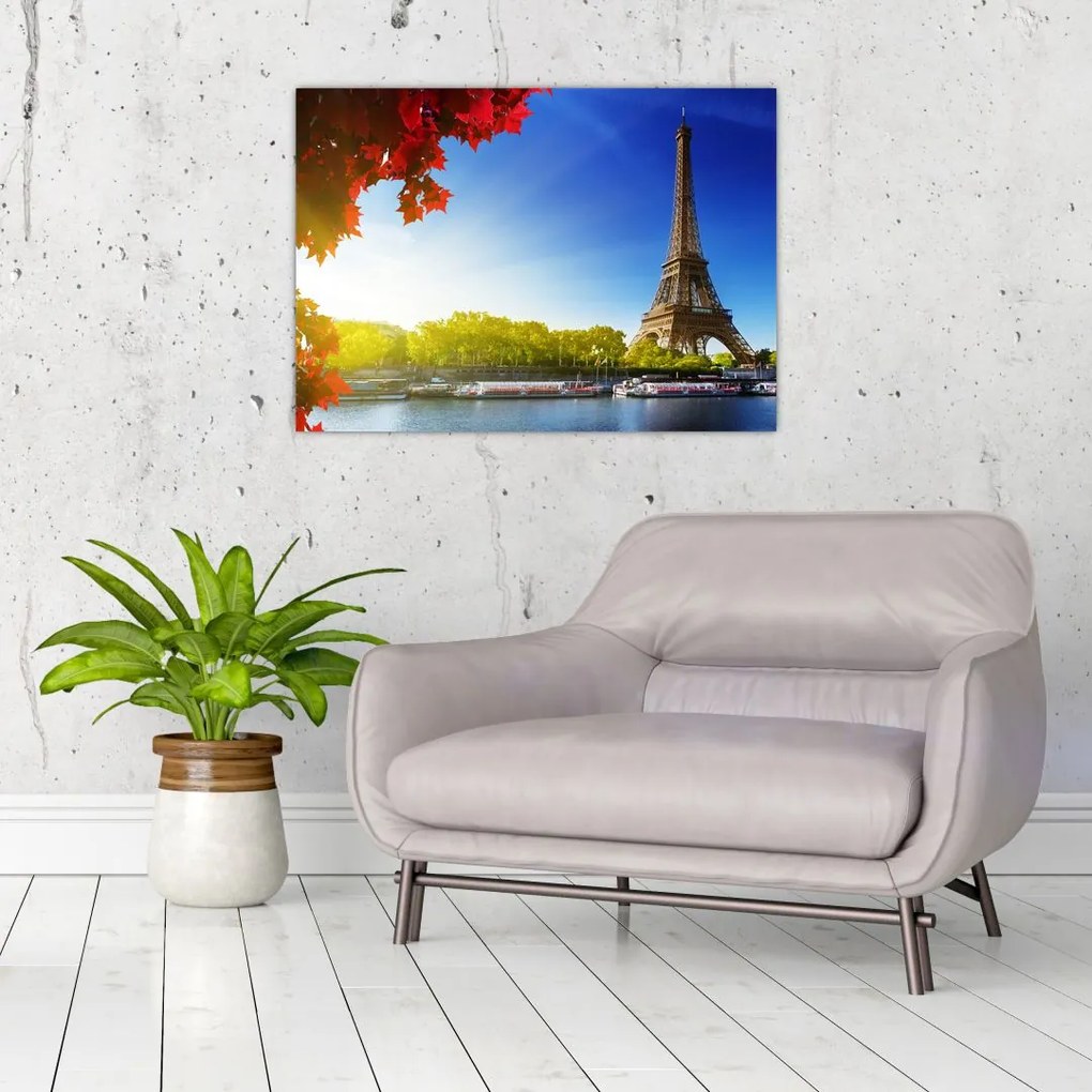 Obraz - jeseň v Paríži (70x50 cm)