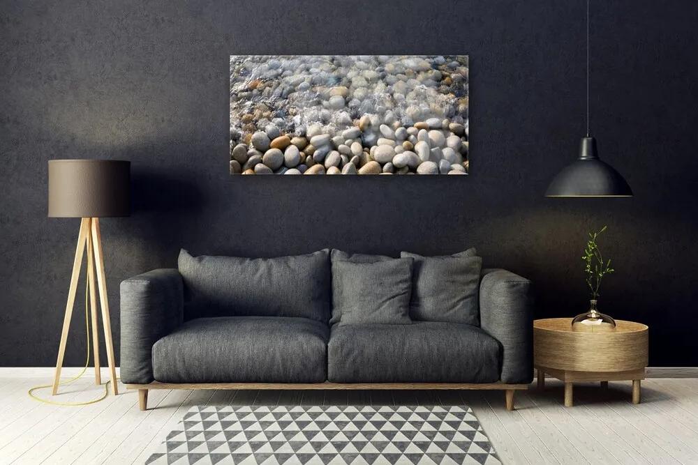Obraz plexi Kamene voda umenie 100x50 cm