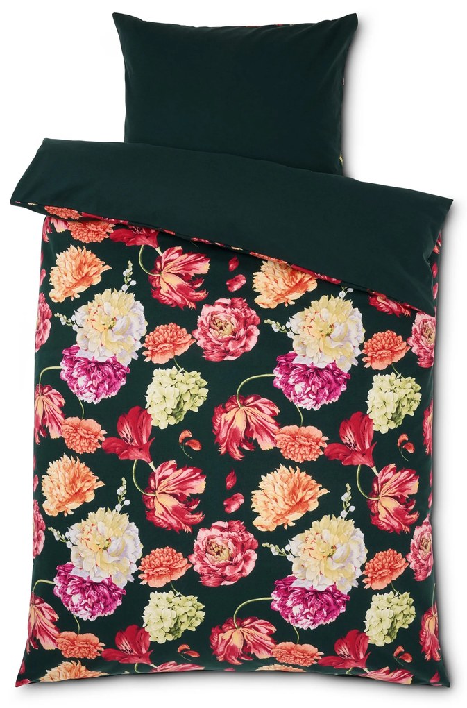 Flanelová posteľná bielizeň, štandardná veľkosť, zelená