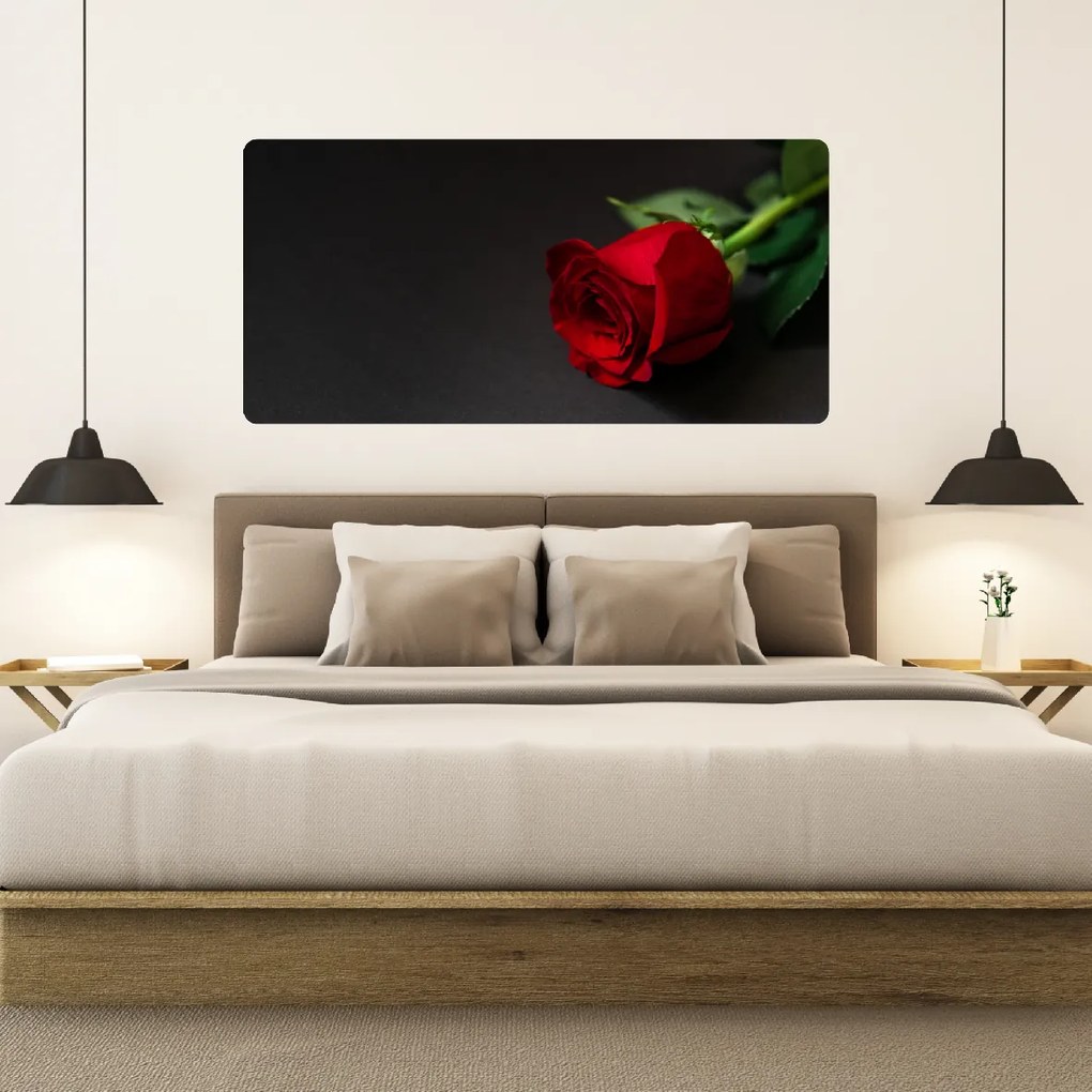 60x120cm Ruža 2 - textilná nálepka na stenu