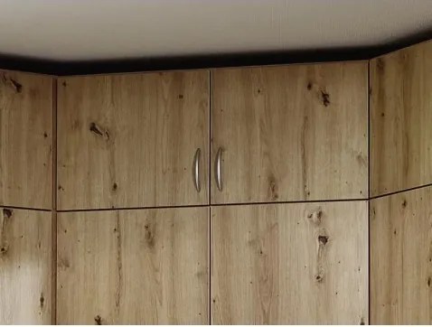 Rohový skriňový nádstavec Case, dub artisan%