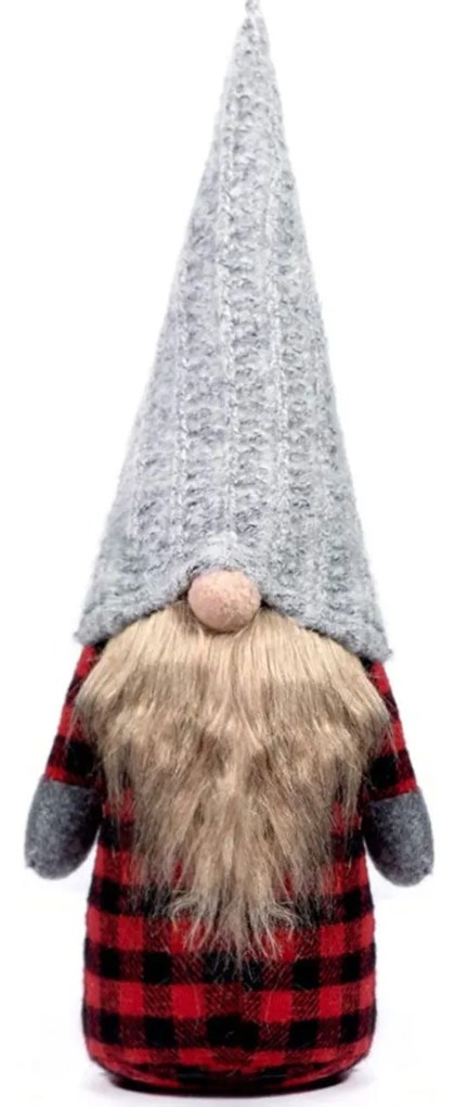 Tutumi Tutumi, Vianočný trpaslík 30cm YX055, šedá-červená, CHR-03009