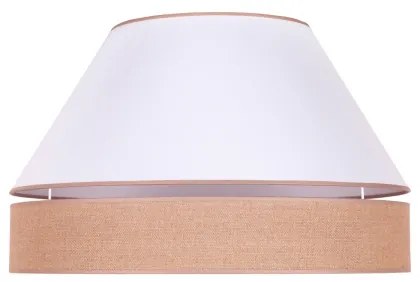 Duolla - Stropné svietidlo AVIGNON 3xE27/15W/230V pr. 60 cm biela/hnedá