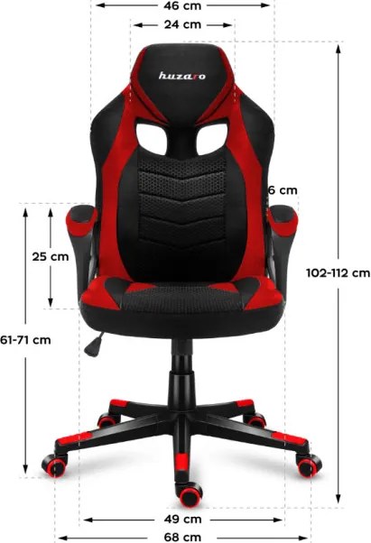 Herná stolička Force 2.5 Red Mesh