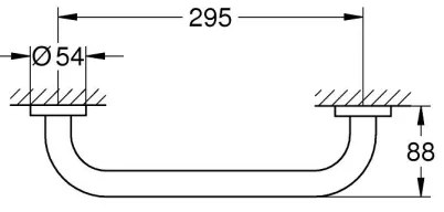 GROHE 41189000 - Madlo START 349 lesklý chróm
