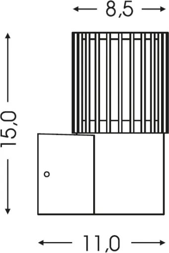 BRILAGI - Vonkajšie nástenné svietidlo ARMOR 1xGU10/35W/230V IP44 hnedá