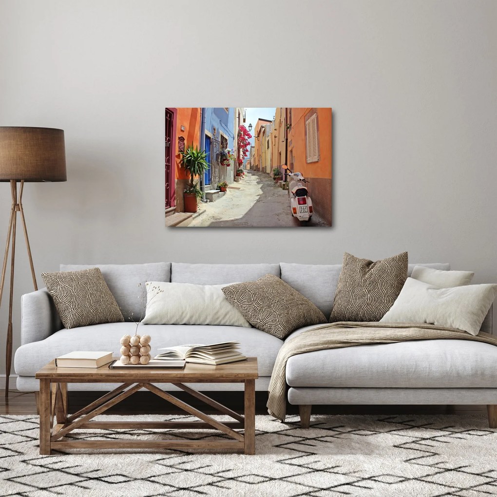 Obraz ulice na Sardínii (70x50 cm)