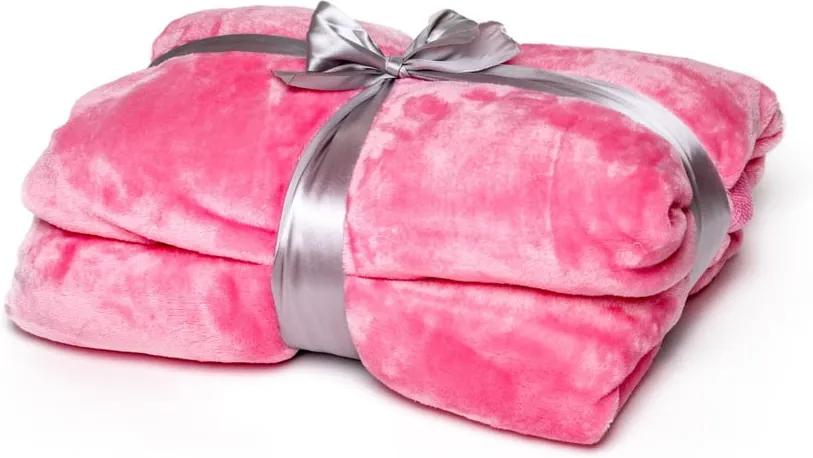 Ružová deka Tarami, 200 × 150 cm