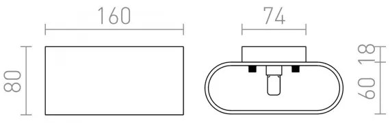 RED - Design Rendl - R12743 - Nástenné svietidlo MARIO 1xG9/33W/230V