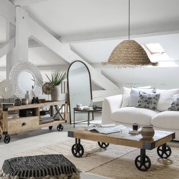 Atmosphera - Luster na lanku SEA VIEW 1xE27/40W/230V rákosie