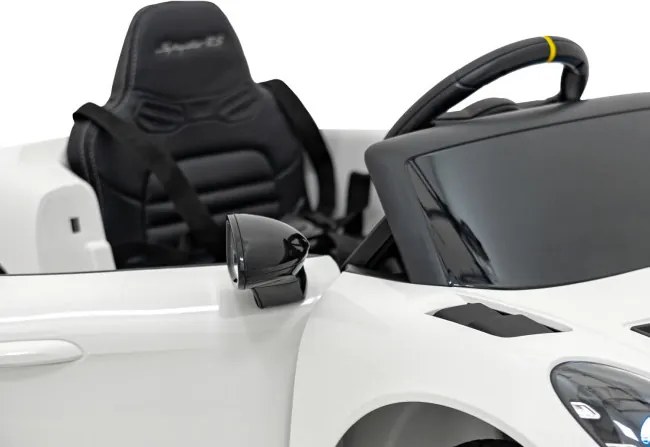 Elektrické autíčko Porsche Spyder RS 718 Lakier biele