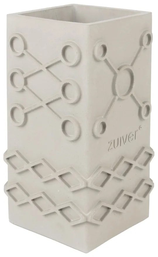 Svetlosivá váza z betónu Graphic – Zuiver