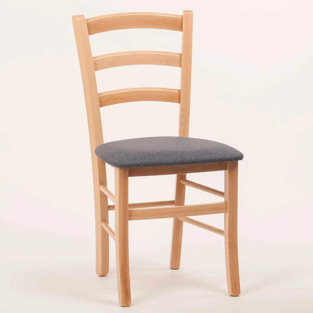 Stima stolička PAYSANE s čalúneným sedákom Vyberte odtieň ->: Rustikál, Vyberte látku ->: LUX Jeans 33