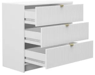 Komoda TIRENO 75x80 cm biela