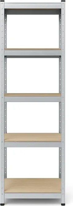 Regál 180x40x40 cm pozinkovaný 5-policový, nosnosť 875 kg - 2ks