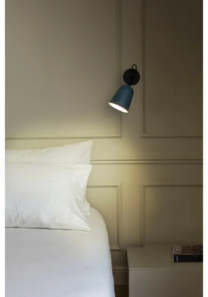 FARO 28274 - Nástenná lampa STUDIO 1xE14/8W/230V modrá/čierna