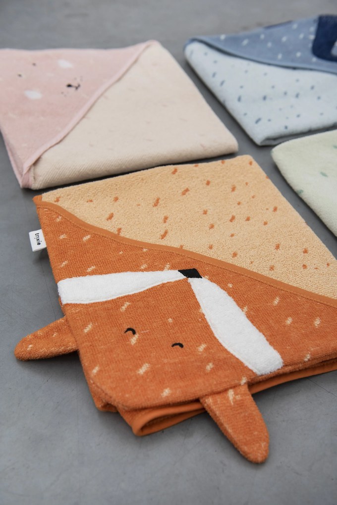 Detská osuška s kapucňou Mr. Fox - 75 x 75 cm