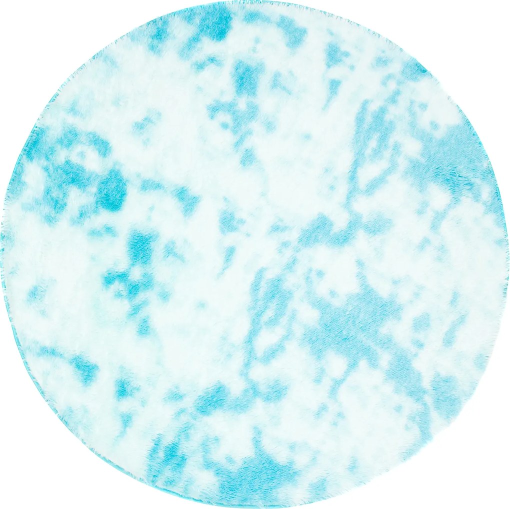 TA Koberec MR-582 Blue SILK DYED KOŁO Modrý Okrúhly Rozmer: 80x80 cm