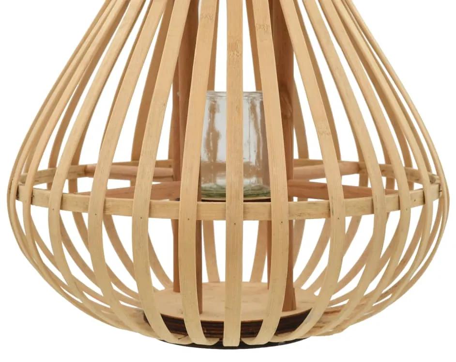 Bambusový závesný lampáš VENO