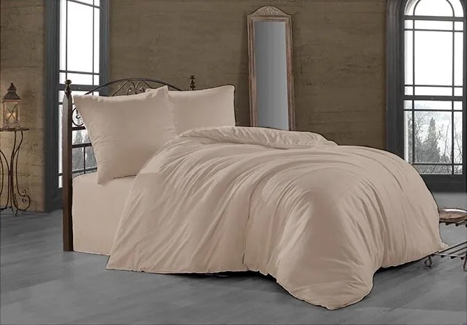 Brotex Obliečky Satén 140x220/70x90cm bežové