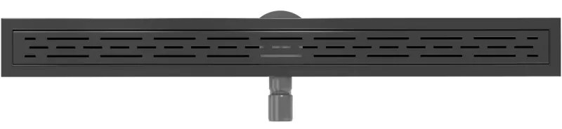 Mexen Flat 360°, nerezový sprchový žľab vzor M01 80 cm, čierna matná, 1720080-40