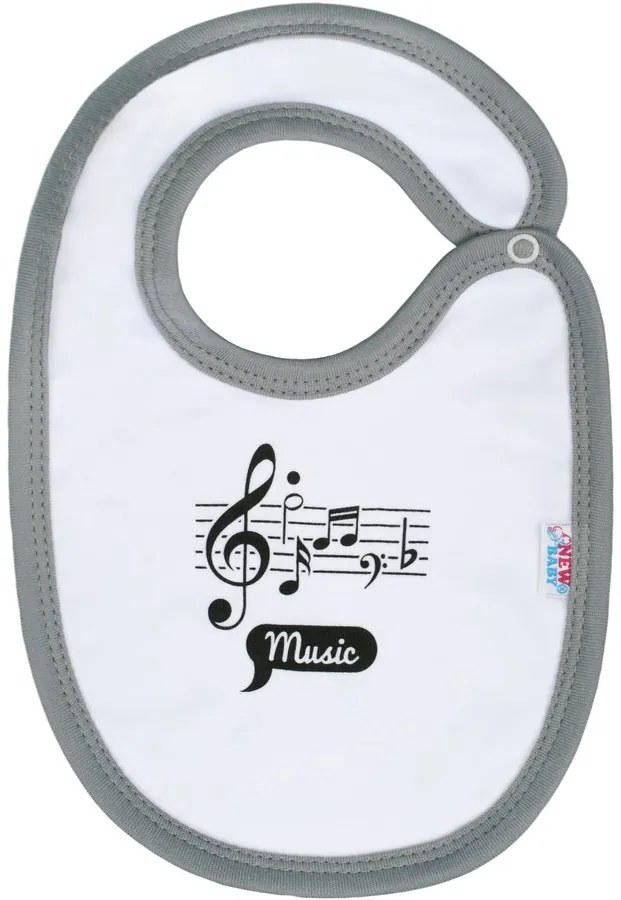 Dojčenský bavlnený podbradník New Baby Music
