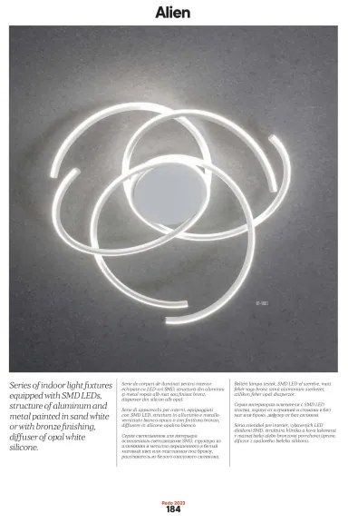 Redo 01-2748 - LED Stmievateľné stropné svietidlo ALIEN LED/75W/230V 3000K biela