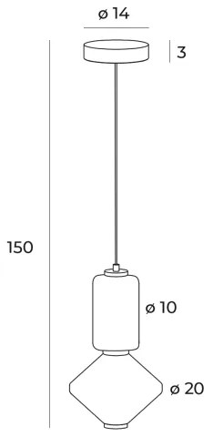 MAXLIGHT P0467 - LED Luster na lanku AKIKO LED/16W/230V pr. 20 cm biela