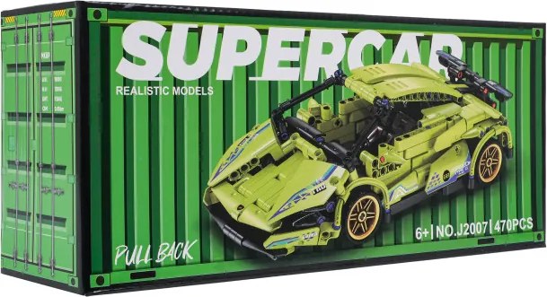 Stavebnica auta SUPERCAR No.J2007 zelená - 470 dielikov