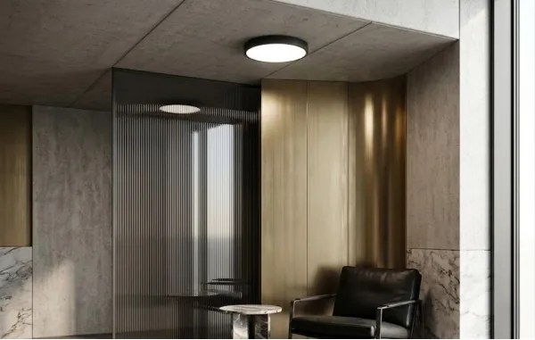 BRILAGI - LED kúpeľňové stropné svietidlo so senzorom ZENNA LED/24W/230V Ø 35 cm IP44 čierne