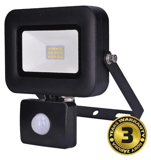 Solight LED reflektor PRO so senzorom, 10W, 850lm, 5000K, IP44