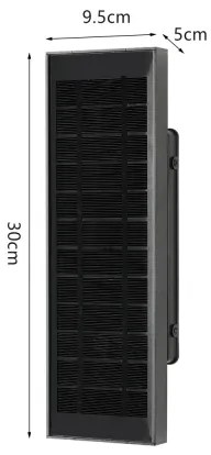Brilagi - LED solárne nástenné svietidlo SUN LED/2,5W/3,7V 30 cm 2000 mAh IP44