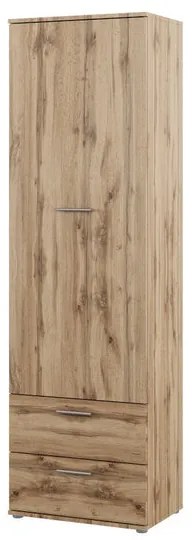 Šatníková skriňa New Lima - 60x201x40 cm (dub wotan)