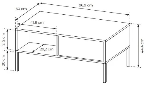 Konferenčný stolík Danton 2S (béžová). Vlastná spoľahlivá doprava až k Vám domov. 1071336