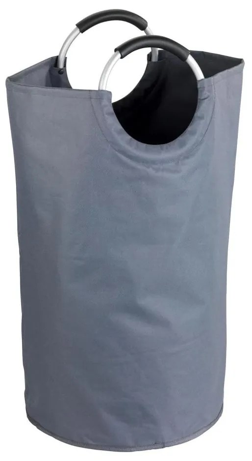 WENKO 3440803100 - Kôš na prádlo JUMBO 38x72 cm antracit/strieborná/čierna