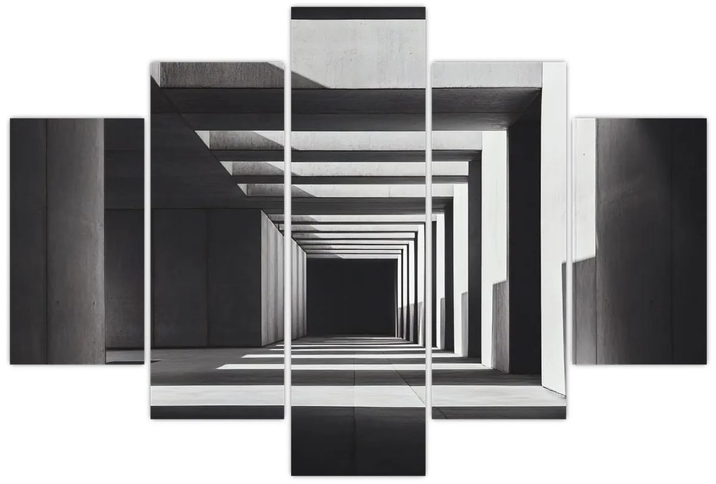 Obraz - Štvorcový tunel (150x105 cm)
