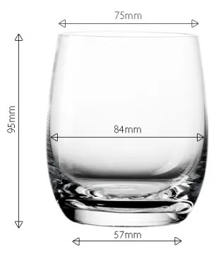 Poháre Tumbler 350 ml set 4 ks - Benu Glas Lunasol META Glass - 322085