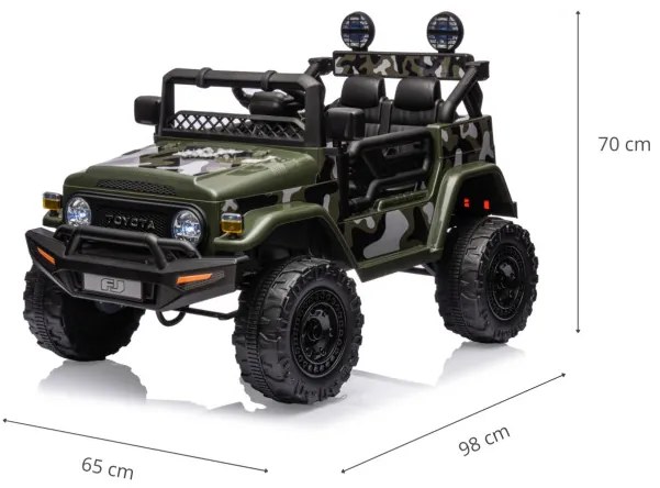 Elektrické autíčko Toyota FJ Cruiser army