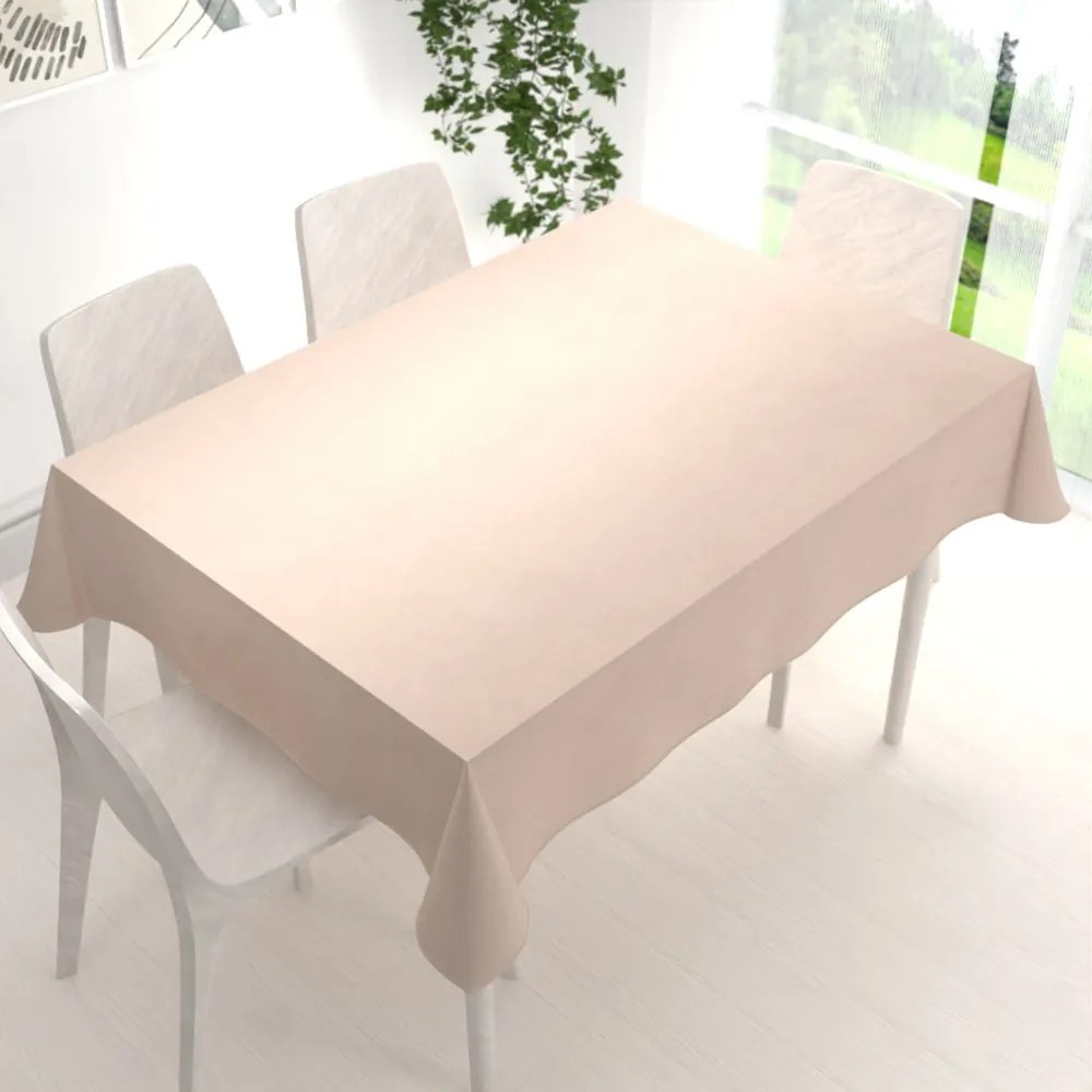 Biante Zamatový obdĺžnikový obrus Velvet Premium SVP-020 Béžový 140x200 cm