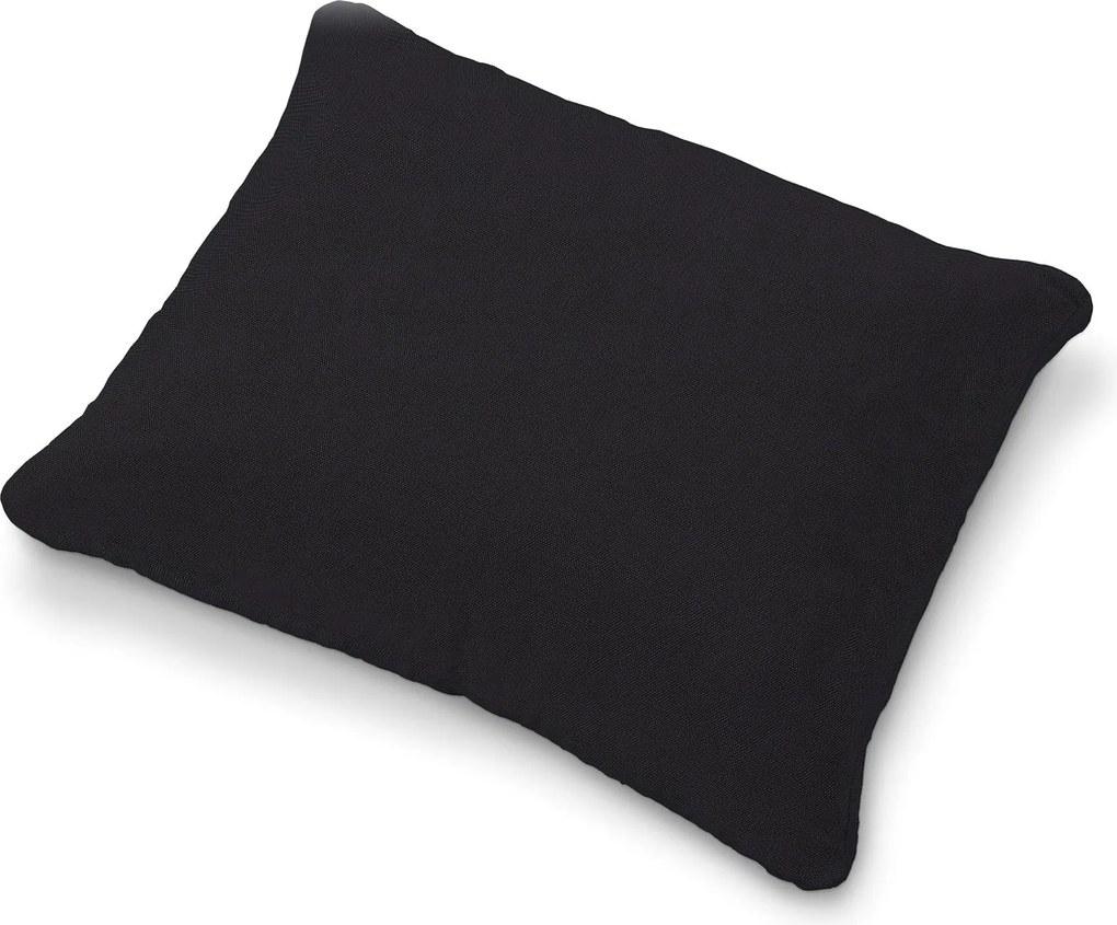 Poťah na vankúš Karlstad 58x48cm farba produktu čierna látka zapletaná