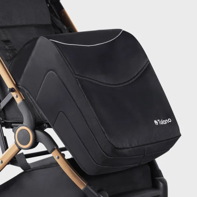 Športový kočík Milan 35 čierny / zlatý