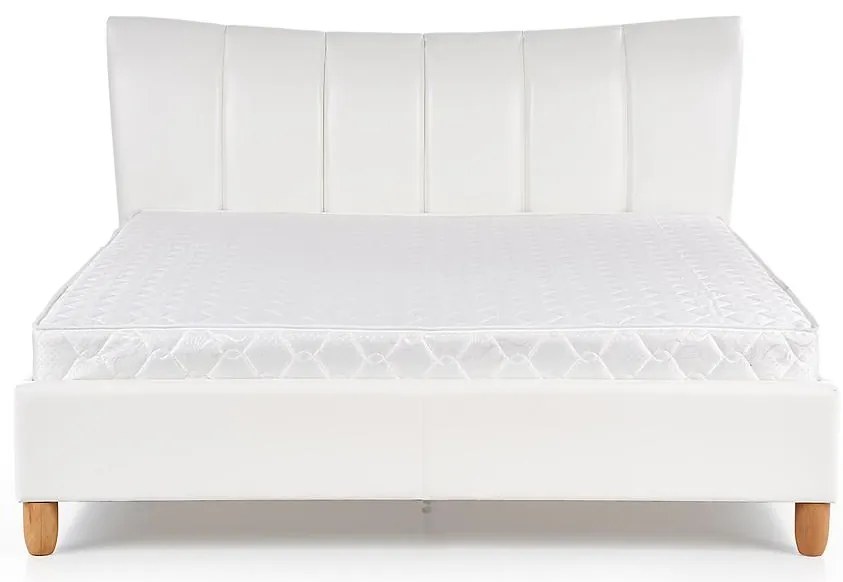 Posteľ Sandy 160 biela/buk